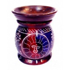 Аромалампа каменная круглая разноцветная