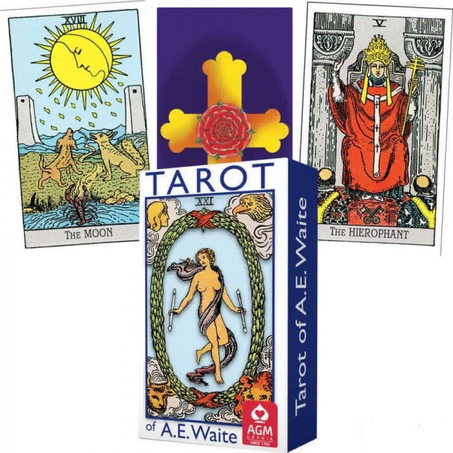 Карты Таро Уэйта синее A. E. Waite Tarot (Blue edition) standard