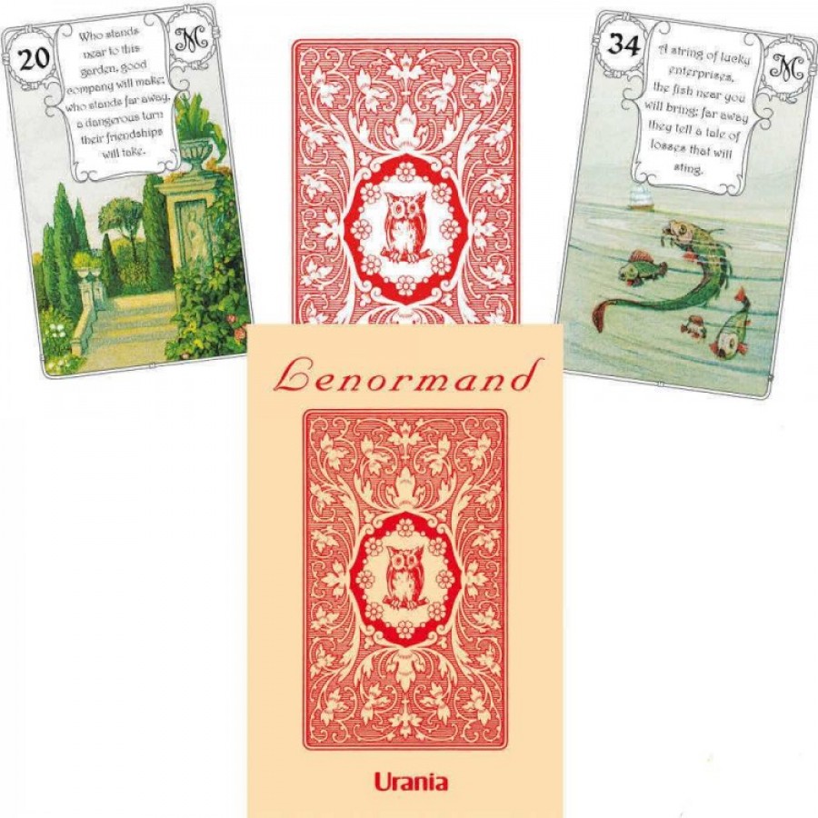 Карты Мадемуазель Ленорман Красная Сова Mlle Lenormand Red Owl