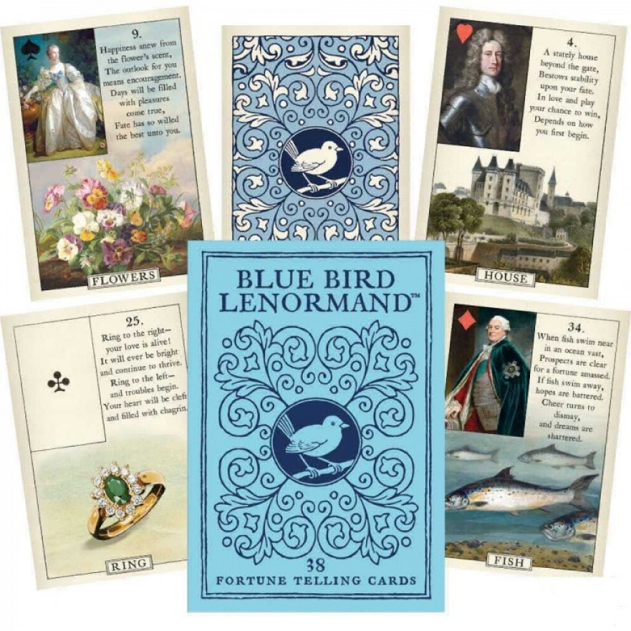 Оракул Ленорман Синяя птица Blue Bird Lenormand