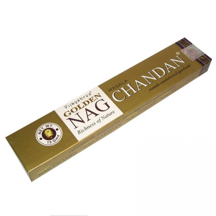 Золотой Сандал (Golden Nag Сhandan) Ароматические палочки натуральные 15 г.