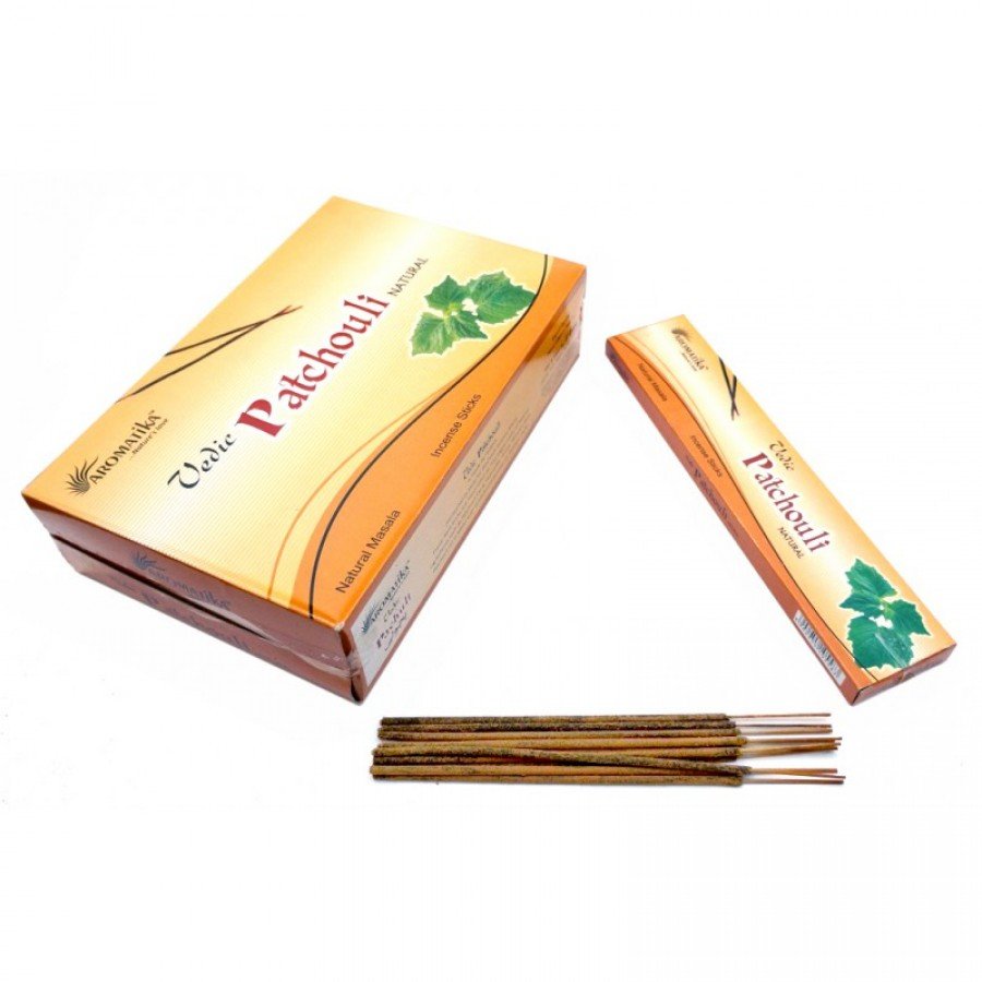 Ведическая Пачули (Vedic Patchouli) Ароматические палочки натуральные 15 г.